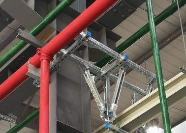 沙河该抗震支架的整体式支吊架结构协调性好